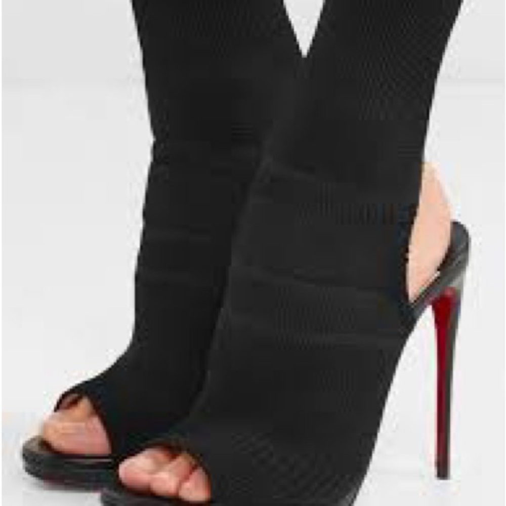 BNIB Christian Louboutin Black Heeled Boots